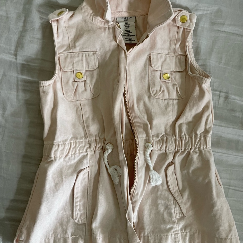 Aspen kids light pink vest